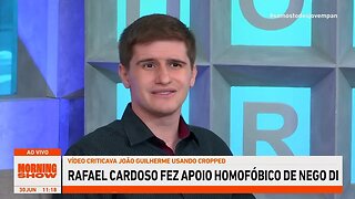 Rafael Cardoso reposta vídeo sobre João Guilherme e é acusado de homofobia