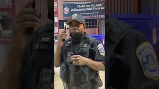 Corrupt DC Cop Is Afraid Of Caneras