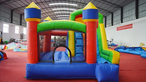 Inflatable trampoline castle #inflatable #slide #bouncer #inflatablesupplier #catle #jumping