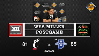 PostGame with Cincinnati Coach Wes Miller After 85-81 Loss to Indiana State in Quarter Finals of NIT