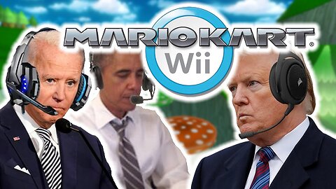 US Presidents Play Mario Kart Wii 3