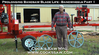 Prolonging Sawmill Bandsaw Blade Life - Band wheels part 1