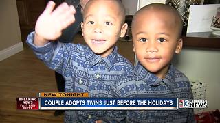Couple works two years to finalize adoption of twin boys before Christmas