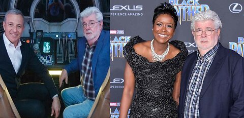 George Lucas Sides with Bob Iger & Disney Star Wars, NEWSFLASH His Wife Is A Race Hustler