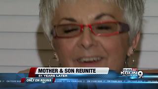 Mother and son reunite after 51 years apart