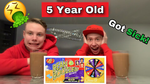 Bean Boozled Challenge (5 Year Old) Eating Gross Moldy Jelly Beans