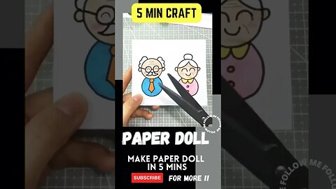 How to Make Paper toys - Paper moving Doll #craft #papercraft #toys #kids #diy #diycrafts #how