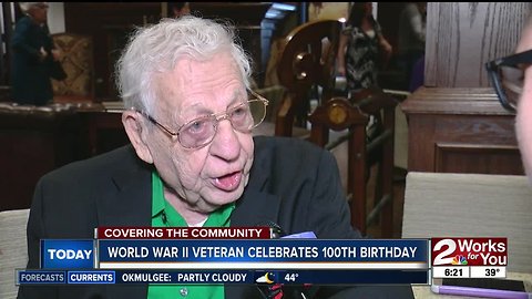 World War II veteran celebrates 100th birthday