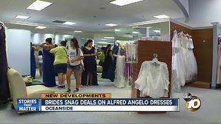 Brides snag deals on Alfred Angelo dresses
