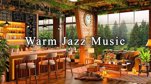 Jazz Relaxing Music ☕ Smooth Jazz Instrumental Music in Cozy Coffee Shop Ambience ~ Background Music