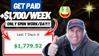 Get Paid +$1,700 Per Week For Only 5Min Work/Day (Affiliate Marketing For Beginners) #shorts