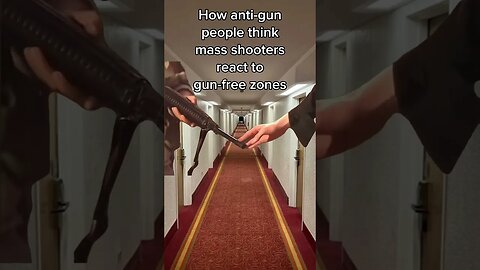 How Libs think gun free zones work🤡#gunrights #secondamendment #politicalmeme #shorts #libertarian