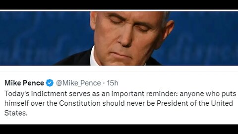 As another indictment of Trump lands, traitor Mike Pence shows to all the world what he is made of