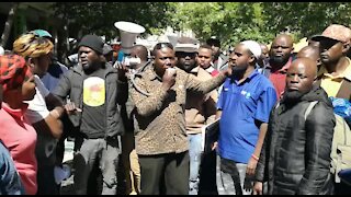 South Africa Cape Town - Refugees protest(Video) (SmQ)