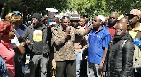 South Africa Cape Town - Refugees protest(Video) (SmQ)