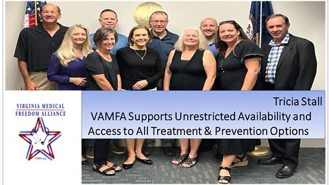 VAMFA's RN Tricia Stall Advocates in support of Medical Freedom