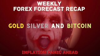 WEEKLY FOREX FORECAST RECAP - GOLD SILVER AND BITCOIN