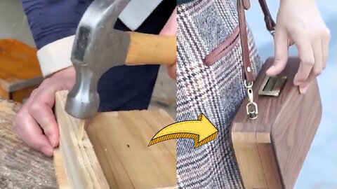 how to make a wooden ladies bag