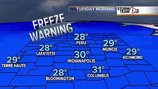 Freeze warning tonight.