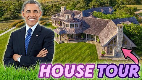 Barack Obama | House Tour | Mansion en la playa de Edgartown Great Pond