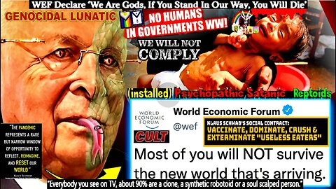 WEF Insider Reveals The ‘New 9/11’ Will Be a ‘Global Famine’ (related links in description)
