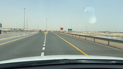 Road Journey - Qatar,Mesaieed (at Hot Summer Year)