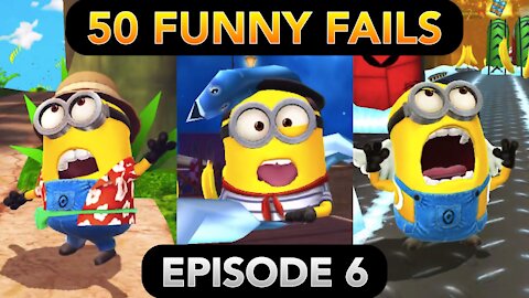 Minion Rush 50 FUNNY FAILS (Episode 6) | Pier 12, The Volcano, Holiday Lab