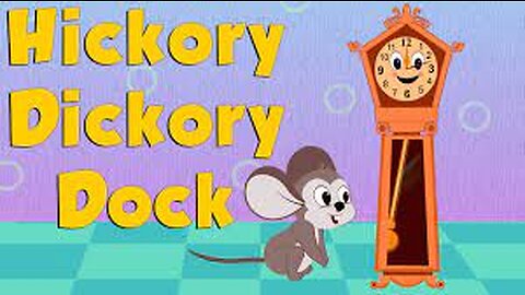 Hickory Dickory Dock • Nursery Rhymes Song with Lyrics • Animated Cartoon for Kids