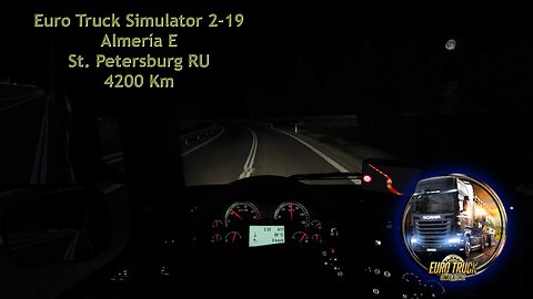 Euro Truck Simulator 2-19, Almería E, St. Petersburg RU 4200 Km
