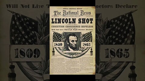Today in History: April 14; President Lincoln is assassinated #shorts #usa #history #america