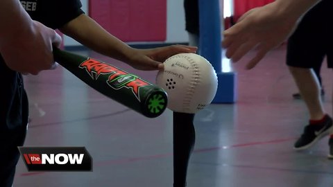 'Beep' baseball helps visually impaired children play ball