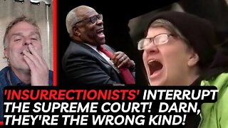 'Insurrectionists' interrupt proceedings inside the Supreme Court. Oh wait, they're the wrong kind!