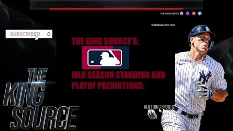 Sports Analysis with THE KING SOURCE: MLB REG Season and PLAYOFF PREDICTIONS: