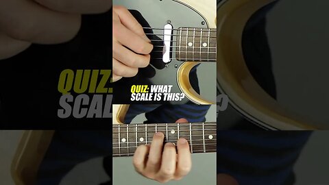 QUIZ: What scale is being used to play this lick?