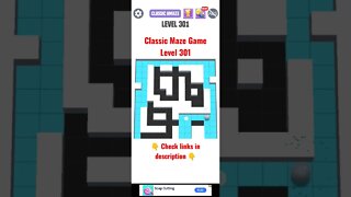 Classic Maze Game Level 301. #shorts