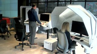 Colorado's Mojodesk unveils domed workspace for return to the office