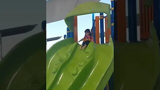 Tasha Down the Slide