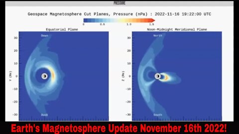 Earth's Magnetosphere Update November 16th 2022!