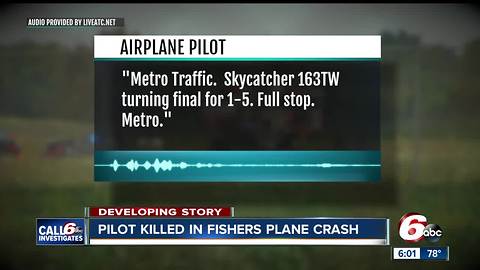 Pilot killed in Fishers plane crash