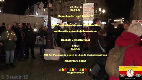 Abendspaziergang - „Tegel steht auf“ - Live aus Berlin - 07.03.22