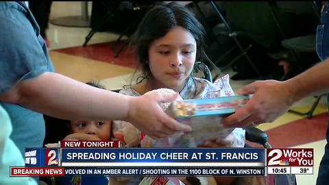 St. Francis hosts Christmas party for pediatric patients
