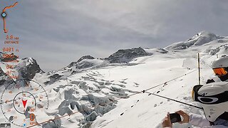 [4K] Skiing Saas Fee, Spielboden Black on Last Day with Team 2022! Wallis Switzerland, GoPro HERO10