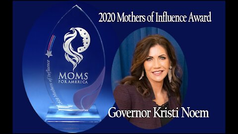 Governor Kristi Noem presented 2020 Mothers of Influence Award