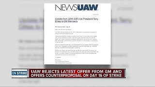 Day 16 of UAW strike: Union gives counteroffer to GM proposal sent Monday night
