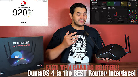 NetDuma R3 Gaming Router with DumaOS 4 : Full Network Control