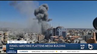 Israeli airstrike flattens media building