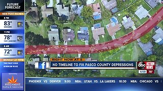 Officials address 76 depressions with sinkhole activity in Pasco neighborhood