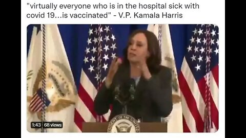Kamala Harris Admits The Vaccinated Are Dying 💉