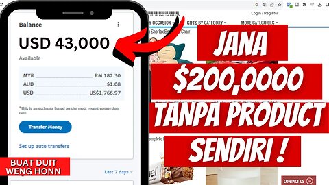 Website Affiliate Ini Jana $200,0000 TANPA Product Sendiri !