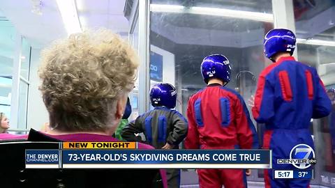 73-year-old's skydiving dreams come true